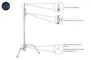 "C" Light Stand With Double Raise