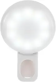 SEWACC Portable Clip Phone Light for Selfie Fill Light Soft Illumination for Makeup and Photography Travel-Friendly Secure Clip Design for Mobile Phones