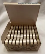 Belding White Sewing Machine Bobbin. Sz B Style G, 80ct Box 72 Yards