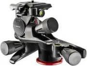 Manfrotto XPRO Geared 3 Way Pan/Tilt Head with Adapto Body Black