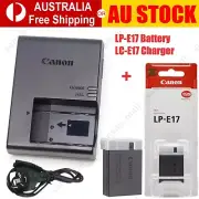 Original Canon LC-E17 Charger & LP-E17 Battery for EOS 77D M3 800D 750D 760D AU