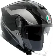 AGV K5 Jet Evo Tune, open face helmet , color: Grey/Black , size: M