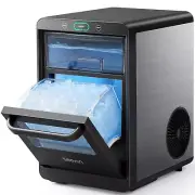 Nugget Ice Maker Countertop - Pebble Ice Maker Machine Crushed Ice, Pellet Ice