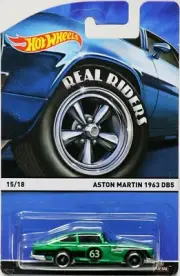Hot Wheels "Aston Martin 1963-DB5" (2014) with "Real Riders" 15/18 "New"