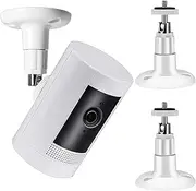 3-Pack Camera Wall Mount Brackets for Ring, 360° Adjustable Security Camera Holder for Ring Surveillance Cameras, Easy Installation for Ring Surveillance, Indoor and Outdoor Use