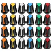 48 Pcs Knob Cap Potentiometer Knurled Knobs Electric Guitar Caps