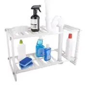 D-Line - Expandable Under Sink Organiser White