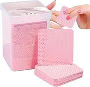 Nail Lint Wipes - 200 Eyelash Extension Glue Wipes,Nail Polish Remover Wipes, Non-Woven Eyelash Extension Glue Wipes, Cleaning Wipes, Lint Wipes Lash Glue Wipes, Pink
