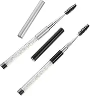 Ipetboom Travel-Ready 2-Piece Makeup Set: Natural Eyelash and Brow Brush for Mascara Portable Beauty Tools