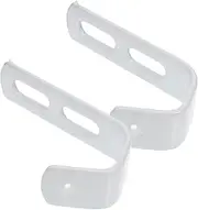 GAXIRE 2pcs Bunk Bed Hook - Heavy Duty Metal Ladder J Hanger Loft Bed Space-Saving Utility Hooks Hardware Replacement with Screws for Home