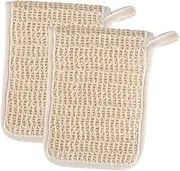 Healeved Convenient Portable Bar Soap Pouch Exfoliating Bath Pouch for Mesh Bag Loop for Wall Hanging