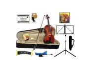 Caraya 1/16 Pro-Beginner Violin w/ Extra String Set, Bow, Case. MV001116 fullset