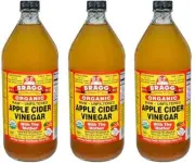 Bragg, Apple Cider Vinegar, 32 oz (3 Pack)