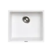 ACA 457 x 406 x 200mm White Single Big Bowl Granite Stone Kitchen/Laundry Sink Top/Flush/Under Mount