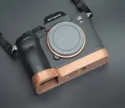 Handmade Natural Wood Hand Grip Base Plate Handle Fr Sony A7R4 A9M2 A7S3 A1 A9II