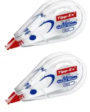 2x Tipp-Ex Mini Pocket Mouse Correction Roller Tape 5mm x 6m White Out School