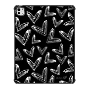 iPad Pro 13-inch (M4) iPad Impact Case Dripping Hearts White