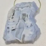 170cts Druzy Blue Chalcedony Designer Pendant Bead 9852G