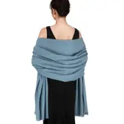 SWAT PANY Pashmina shawls and wraps for Evening Dresses Scarf for Women Blue