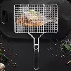 Grilling Mesh Grill Basket Stainless Steel Bbq Mesh Grill Basket for Meat