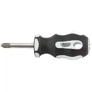 Draper Pozi Soft Grip Stubby Screwdriver No.2 x 38mm soft grip Handle 34996