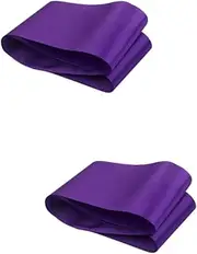 jojofuny 2pcs DIY Blank Ceremonial Shoulder Strap Purple Plain Satin Court Sashes Hen Party Sashes Purple Black Sash Belts for Men Blank Satin Sash Bride Sash Color Clothing Decorate Baby