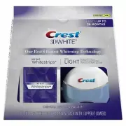 Crest 3d White Whitestrips With Light Teeth Whitening Strips -10 pieces