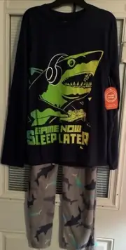 Wonder Nation Boys ‘Game Now Sleep Later’ Pajama Set Pajamas Size XXL(18) NWT