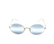 Ray-Ban 54mm Gradient Round Sunglasses in Rose Gold/Gradient Blue S1016