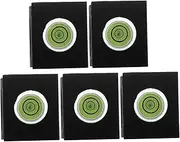 Homoyoyo 5pcs Camera Stabilizer Camera Flashlight Accessory Camera Hot Shoe Cover Spirit Level Hot Shoe Mount Protectors Camera Flashlight Hot Shoe Covers Spirit Level Plastic Black