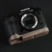Wood Wooden Camera Grip Baseplate For Fujifilm Fuji X-H2 XH2S Light Weight 60g