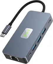 Generic 9-in-1 USB C Hub with 4K/60Hz -Compatible USB C Docking Station TF Card Reader USB C Multiport Adapter PD 100W Charging for Laptop PC Accessories