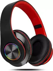 Bluetooth Headphones Over-Ear, 60 Hours Playtime Foldable Lightweight Wireless H