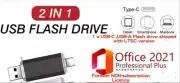 USB Type c and type A drive (Free gift of OFFICE for MAC 2021 no subscription)