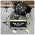 EMPORIO ARMANI 亞曼尼 設計師聯名 限量套錶組（AR1074）黑絨布錶帶 贈手環耳環
