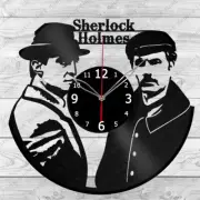 Vinyl Clock Sherlock Holmes Vinyl Record Wall Clock Home Art Decor Handmade 2871
