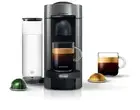 Nespresso VertuoPlus Espresso Machine by DeLonghi + Frother– Black ENV150gyae