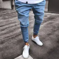 在飛比找ETMall東森購物網優惠-European style jeans mens fash