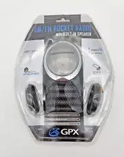 Walkman AM/FM Stereo Pocket Radio w/ Speaker Vintage GPX A2091 NEW