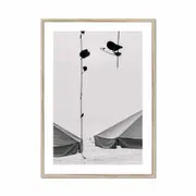 Black and White Bali Coast Framed Print