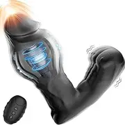 Thrusting Sex Toys Anal Vibrator - Anal Toys Sex Toy Remote Control Vibrating Butt Plug G Spot Vibrator, Anal Beads with 3 Expanding & 10 Vibrating Modes Realistic Anal Dildo, Anal Sex Toys for Male and Female