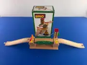 Brio LIFTING BRIDGE with BOX #33357 (1991) / Brio Wooden 1990s IMPERFECT
