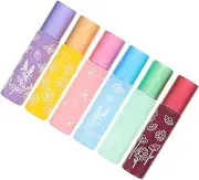 HONITANO 6pcs Refillable Roller Bottles Perfume and Essential Oil Containers Tight Seals for Travel Blending and Safe Application
