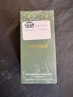 Mented Cosmetics Holiday Gloss Lip Makeup Duo Set - Pink About Me/Mauve Over