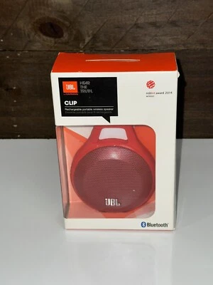 JBL Clip Red Bluetooth Speakers Rechargeable Brand New