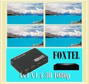 4 Way HDMI Splitter HDMI V1.4 Splitter 1x2 Support 4K*2K Full HD ,3D For Foxtel