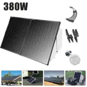 12V 380W Folding Solar Panel Completed Kit With USB Regulator Battery Charging
