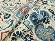 William Yeoward Indian Block Print Fabric- Lustleigh / Indigo 1.65 yd FWY8077/01