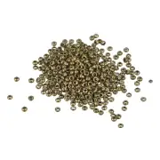 1000Pcs 2mm Round Crimp Beads Jewelry Making Crimp End Spacer Bead, Bronze