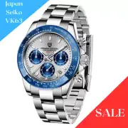 40MM PAGANI DESIGN Chronograph Japan Seiko VK63 Wrist Watch